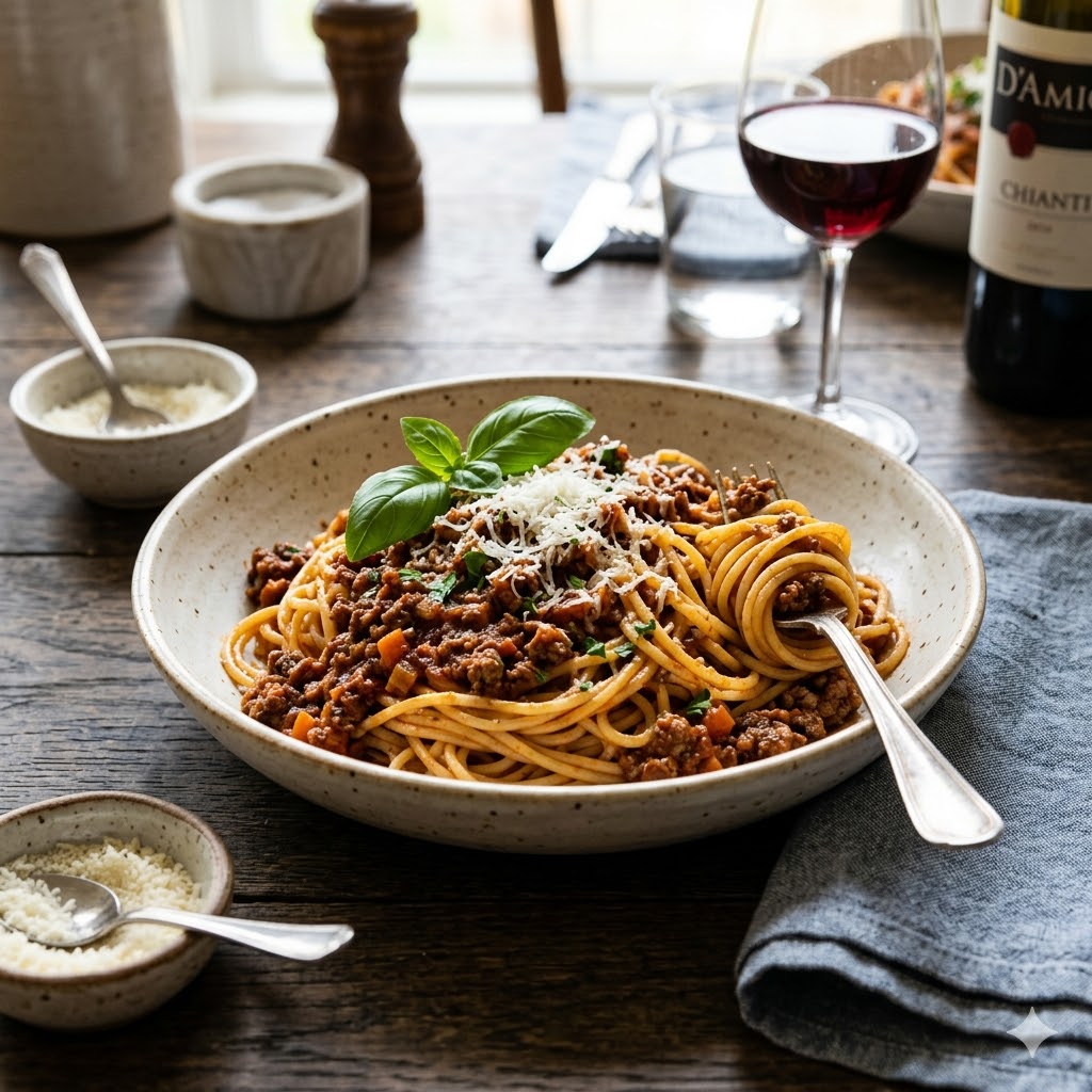 Spaghetti Bolognase menu makanan Kopi Cerita